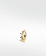 Veto Small 14K Guld Hoop m. Lab-Grown Diamanter & Safirer