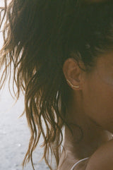 The Organic set 1 18K Gold Plated Studs w. Pearls