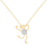Isla 18K Gold Necklace w. Diamonds