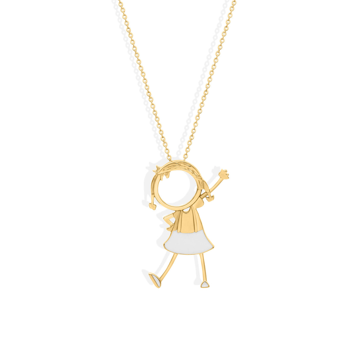 Caroline 18k Gold Halskette
