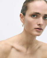 Eboris 18K Gold Hoops w. Diamond