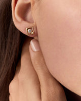 Eboris Link 18K Gold Earring w. Lab-Grown Diamond