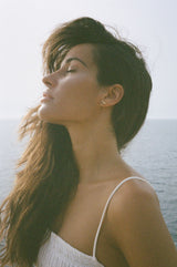 The Organic set 2 18K Gold Plated Studs w. Pearls