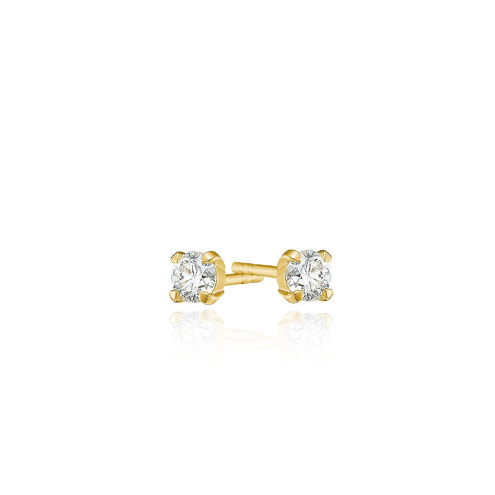 Lumina 18K Guld Studs m. Diamant 0.46 ct