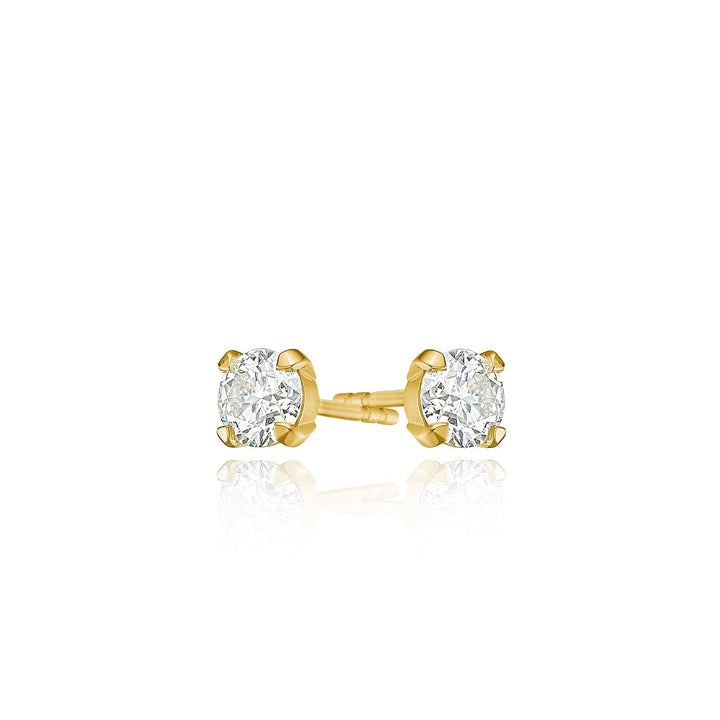 Lumina 18K Guld Studs m. Diamant 1 ct