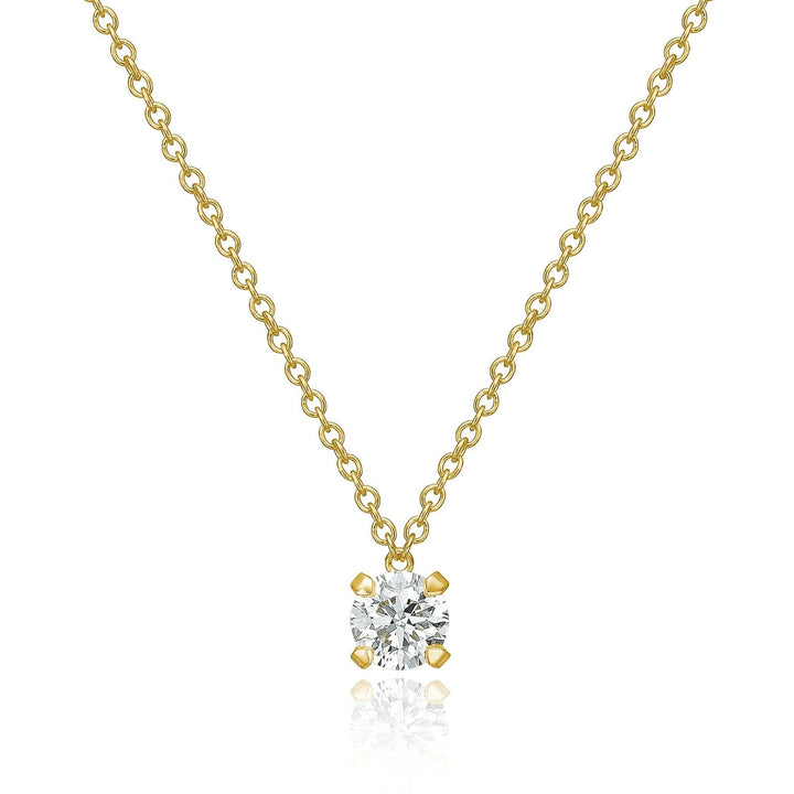 Lumina 18K Gold Necklace w. Diamond 0.50 ct