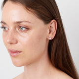14K Gold Studs w. Diamonds & Pearl