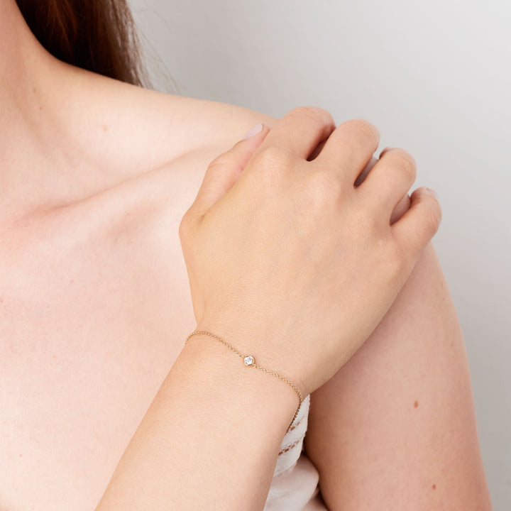 0.10 ct. Armband aus 14K Gold mit Diamant