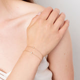 0.05 ct. Armband aus 14K Gold mit Diamant