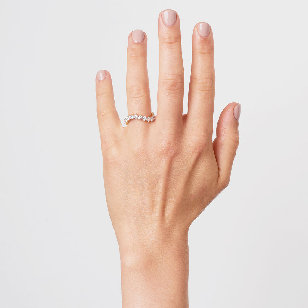 NOOR 14K Guld Ring m. Diamanter