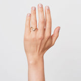 SHIVA Ring aus 14K Gold mit Diamanten