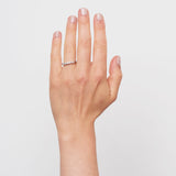 CLIO 14K Hvidguld Ring m. Diamanter