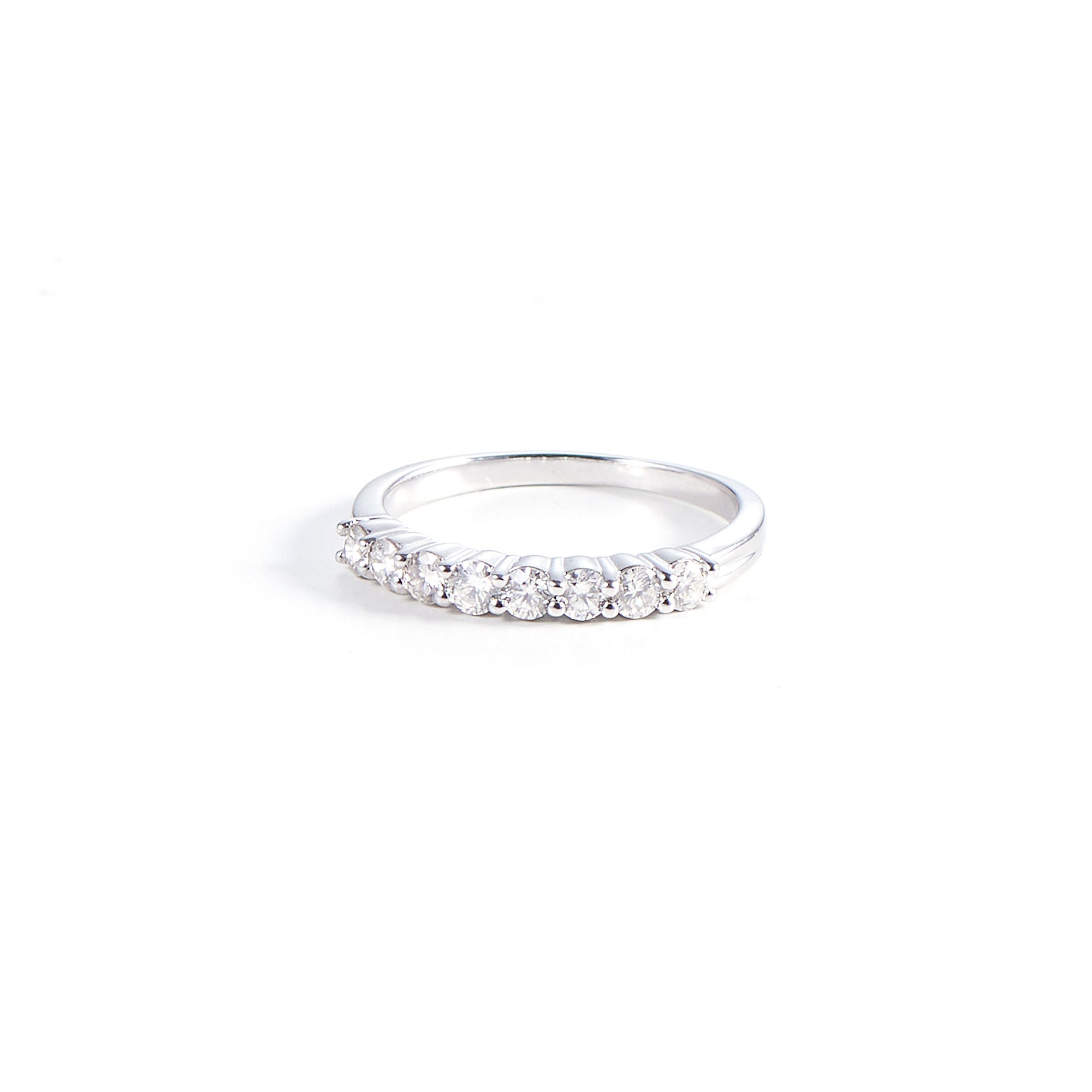 CLIO 14K Hvidguld Ring m. Diamanter