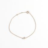 0.10 crt 14K Gold Bracelet w. Diamond