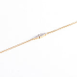 Five 14K Gold Bracelet w. Diamonds