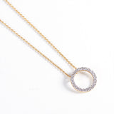 Circle Diamond Necklace
