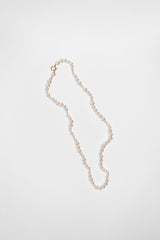 The Pearl Variation Beach 18K Gold Plated Long Necklace w. Pearls