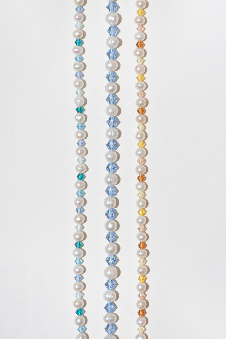 The Ocean Pearl 18K Gold Plated Long Necklace w. Pearls & Beads