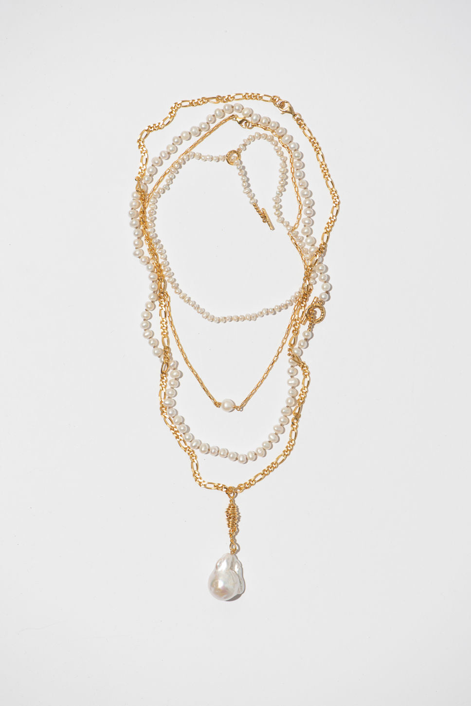 The Eternity Baroque 18K Forgyldt Vedhæng m. Perle