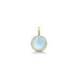 Little Prime Forgyldt Vedhæng m.  Aqua Krystal