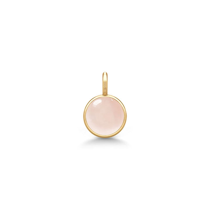 Little Prime Forgyldt Vedhæng m. Rosa krystal