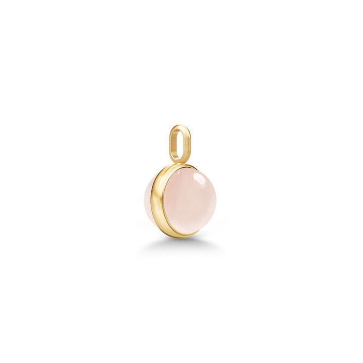 Little Prime Forgyldt Vedhæng m. Rosa krystal