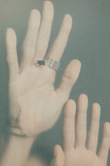 Summa 02 18K Gold Plated Ring w. Onyx