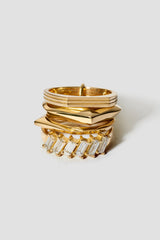 Anthology 10 18K Gold Ring w. Diamonds