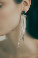 Summa 06 Silver Earrings w. Crystal