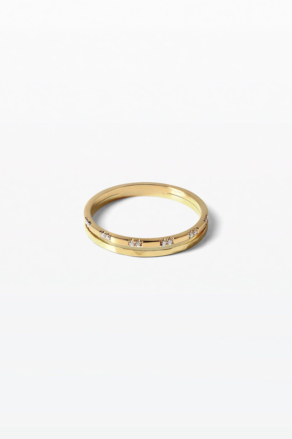 Wedding 02 18K Goldring m. Diamant