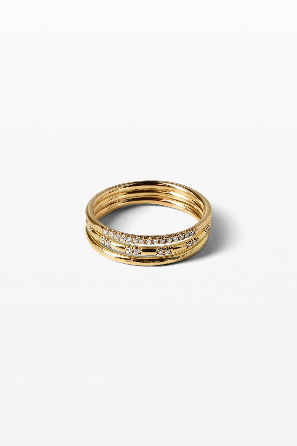 Wedding 03 18K Goldring m. Diamant
