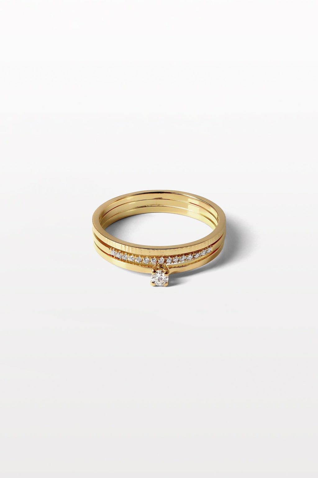 Wedding 06 18K Goldring m. Diamant