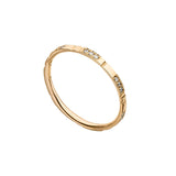 Lovelines Chapters Wedding 18K Gold Ring w. Diamonds