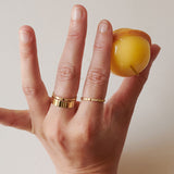 Lovelines Chapters Wedding 18K Gold Ring w. Diamonds