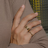 Lovelines Milestones Wedding 18K Gold Ring w. Diamonds