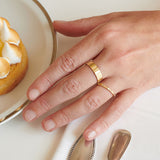 Lovelines Milestones Wedding 18K Gold Ring w. Diamonds