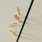 Lovelines Milestones Wedding 18K Gold Ring w. Diamonds