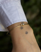 Lovely Sophie, Stor 14K Guld Armbånd m. Diamanter