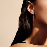 Lumi Chandelier 18K Gold Earrings w. Diamonds