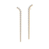 Lumi Chandelier 18K Gold Earrings w. Diamonds