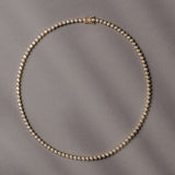 Lumi Collier 18K Gold Tennis Necklace w. Diamonds