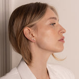 Lumina 18K Gold Studs w. Diamond 1 ct