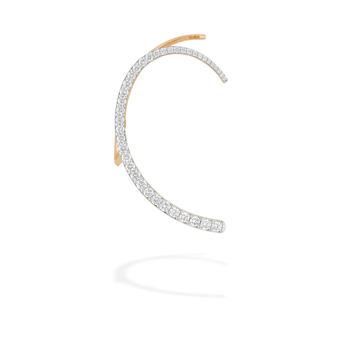 mariemas eclipse earring rose gold & diamonds 1