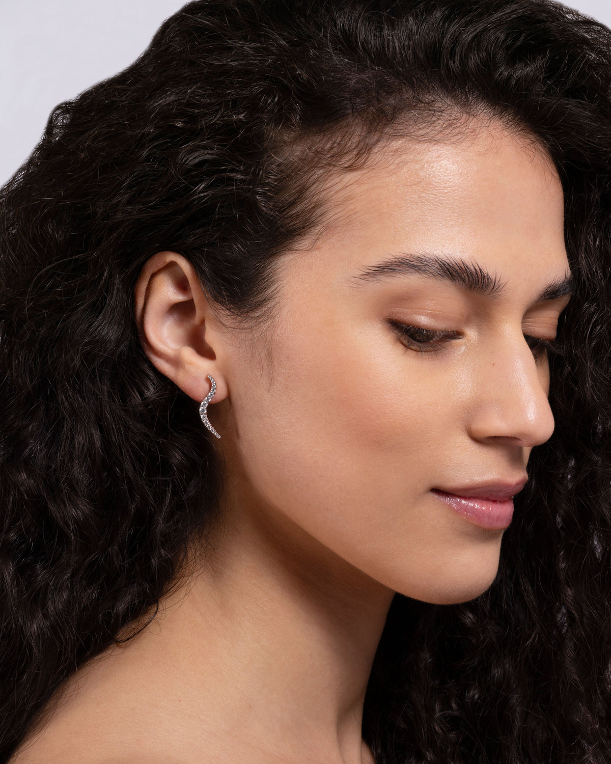 mariemas solar earrings rose gold & diamonds 1
