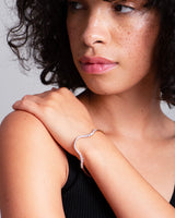 Radiant Pavé 18K Whitegold Bracelet w. Diamonds