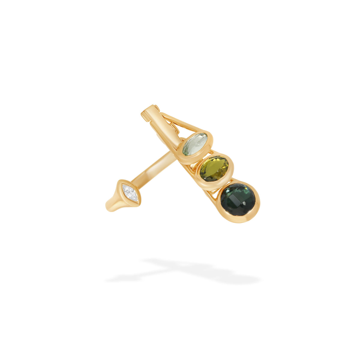 marie mas petit dancing open ring yellow gold 3