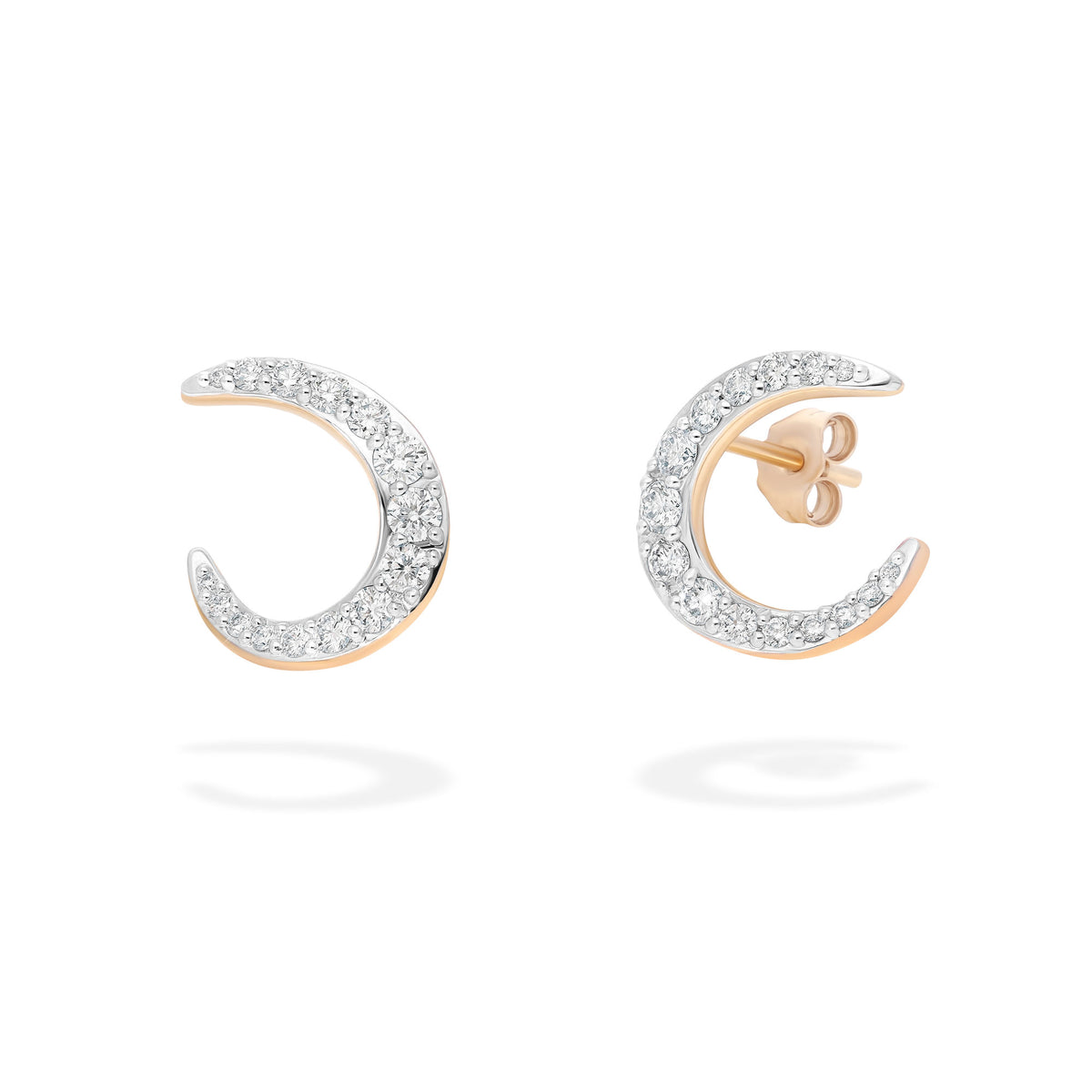 marie mas radiant hoop earrings rose gold & diamond 6
