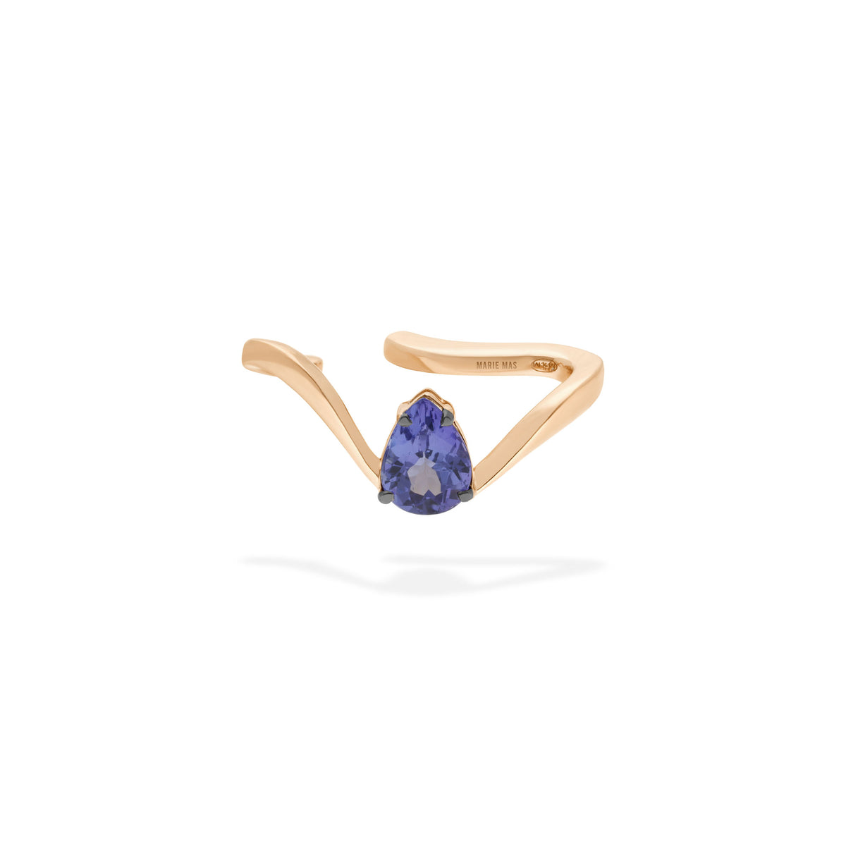 marie mas comet ear jewel tanzanite