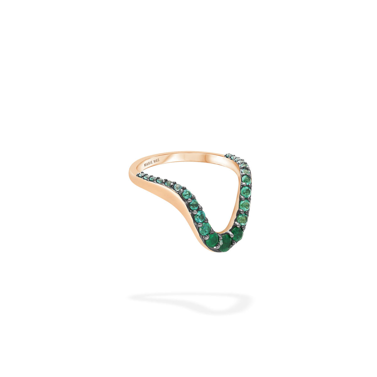 marie mas grand aura ring half pave rose gold emeralds 23 a572c1cc c2dc 44d7 840f 8cd55abda790
