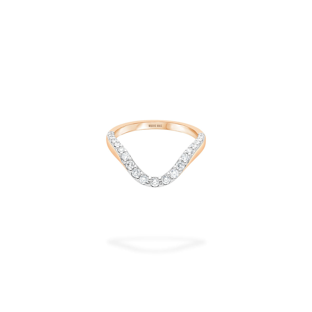 marie mas grand halo ring half pave rose gold diamonds 1 (2)
